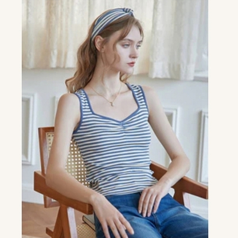 Nautical Striped Women's Tank Top